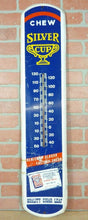 Load image into Gallery viewer, SILVER CUP TOBACCO Advertising Thermometer Large Sign made in USA tin metal
