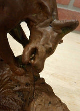 Load image into Gallery viewer, Antique PAUL HERZEL WOLF DOG CHEWING ON BONE Decorative Arts Tray Cigar Ashtray

