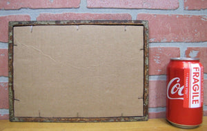 A DEPOSIT REQUIRED ON ALL WORK Original Old Reverse on Glass Wooden Framed Sign