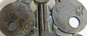 FOR HEAVENS SAKE Folk Art Key Crucifix Cross Nails Keys Ornate Artwork