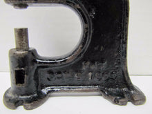 Load image into Gallery viewer, Antique Cast Iron Rex Industrial Rivet Punch Tool early 1900s patent hand tool
