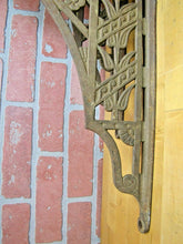 Load image into Gallery viewer, Art Nouveau Cast Iron Large Brackets 19c Decorative Arts Architectural Hardware
