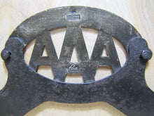 Load image into Gallery viewer, TRENTON AUTOMOBILE CLUB Old Porcelain License Plate Topper AAA New Jersey Fox Co
