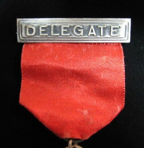 1937 DELEGATE NEW JERSEY NEW YORK VOLUNTEER FIREMENS Convention Medallion