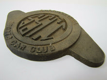 Load image into Gallery viewer, SSCC SUSQUEHANNA SPORTS CAR CLUB Old Brass Paperweight Embossed Ad Sign Plaque

