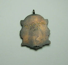 Load image into Gallery viewer, 1917 NEW YORK CALEDONIAN CLUB 100 Yard Dash Sports Award Medallion Red Jewel
