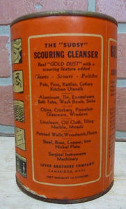 Old GOLD DUST SCOURING CLEANSER Container Tin made in USA unopened