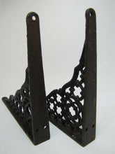 Load image into Gallery viewer, Old Cast Iron Architectural Pair Brackets Decorative Arts Hardware Elements
