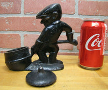 Load image into Gallery viewer, Antique Cast Iron PANGBORN Foundry Worker Doorstop Decorative Art Statue
