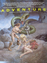 Load image into Gallery viewer, Orig 1980s CompuServe ADVENTURE Video Game Promo Poster artwrk Gray Morrow SciFi
