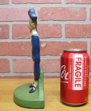 Load image into Gallery viewer, PILGRIM BOY Antique Doorstop Cast Iron Figural Decorative Art Statue Doorstopper
