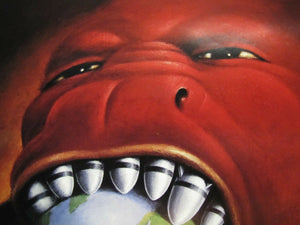 NUCLEAR DISARMAMENT BEFORE IT'S TOO LATE. 1980s RAFAL OLBINSKI Art Poster