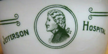Load image into Gallery viewer, JEFFERSON HOSPITAL Old Dish Bowl CARR CHINA Co Grafton W VA D-41 Side Handles
