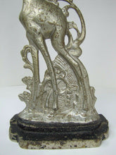 Load image into Gallery viewer, Antique Art Deco Cast Iron Giraffe Doorstop ornate double sided *rare htf Art ds
