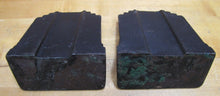 Load image into Gallery viewer, Art Deco SKYSCRAPER Stylized Geometric Cast Iron Pair Bookends Decorative Arts
