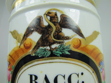Load image into Gallery viewer, Antique 19c Porcelain APOTHECARY JAR w Lid A COLLIN PARIS EAGLE SNAKE Exquisite
