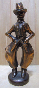 Old Gunfighter Cowboy Western Americana Decorative Art Paperweight Statue Lawman