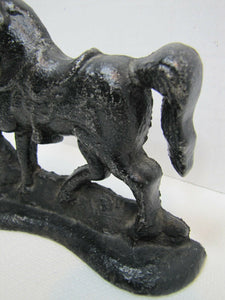 HORSE Cast Iron Doorstop figural book end door stopper decorative art statue