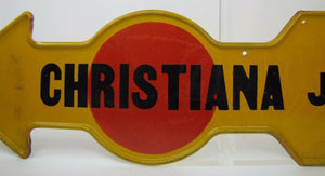Antique Hirst's Jewelry Store Advertising Sign Christiana - Pennsylvania metal