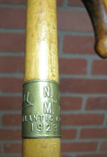 Load image into Gallery viewer, JOSAM DRAINS 1923 ATLANTIC CITY N A of M P Cane Walking Stick Advertising Promo

