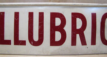 Load image into Gallery viewer, Orig Old SHELLUBRICATION Adv Sign 2 side SHELL Gas Station lube auto repair shop
