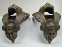Load image into Gallery viewer, Monsters Beasts Antique Figural Pair Bronze Decorative Hardware Elements
