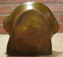 Load image into Gallery viewer, Antique PAUL HERZEL WOLF DOG CHEWING ON BONE Decorative Arts Tray Cigar Ashtray
