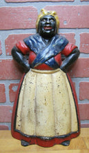 Load image into Gallery viewer, 1920s Chef Woman Hands Hips Cast Iron Doorstop Littco Littlestown Pa Americana

