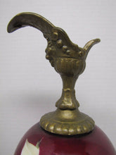 Load image into Gallery viewer, Antique Victorian Ewer decorative porcelain cast metal floral top head urn vase
