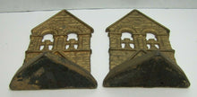 Load image into Gallery viewer, The BELFRY c1928 Cast Iron Old Figural Decorative Art Statue Bookends

