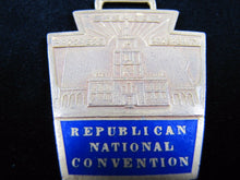 Load image into Gallery viewer, REPUBLICAN NATIONAL CONVENTION Old Medallion Fob RNC PEACE PROGRESS PROSPERITY
