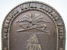 Load image into Gallery viewer, Commander Naval Surface Force U.S. Atlantic Fleet Plaque ornate copper Navy
