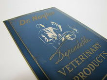 Load image into Gallery viewer, DR NAYLOR VETERINARY PRODUCTS Old Advertising Sign Tin Bevel Edge SHANK Co NY
