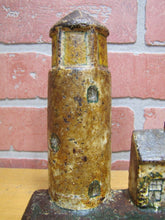 Load image into Gallery viewer, LIGHTHOUSE Antique Cast Iron Keepers Home Figural Doorstop Decorative Art Statue
