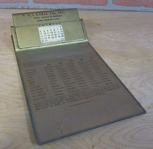 TROLLEY CATCHERS & RETRIEVERS YORK Pa C I EARLL Co Advertising Sign Clipboard