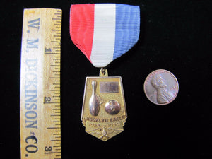 1930s BROOKLYN EAGLE BOWLING Sports 1st PLACE Medallion XX GREEN LANTERN BB