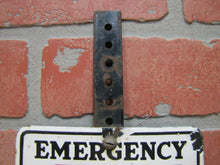 Load image into Gallery viewer, Old Porcelain AMERICAN RED CROSS EMERGENCY FIRST AID Sign Plate Topper Ad
