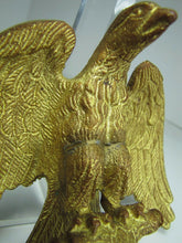 Load image into Gallery viewer, Antique Bronze EAGLE Finial Gold Gilt Decorative Architectural Hardware Element
