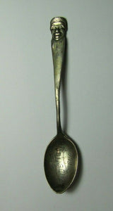 BRAIDENTOWN FLA Antique Sterling Silver Florida USA Souvenir Spoon Figural Head
