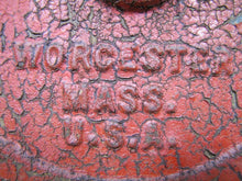 Load image into Gallery viewer, 1920s Cast Iron ROCKWOOD SPRINKLER CO Fire Water Alarm Cover Worcester Mass USA
