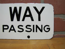 Load image into Gallery viewer, Old Porcelain PRIVATE WAY DANGEROUS PASSING Sign Transportation Road Shop 2 Side
