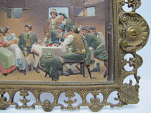 Load image into Gallery viewer, B&amp;H BRADLEY HUBBARD Antique TAVERN PUB Scene Hand Painted Decorative Arts Plaque
