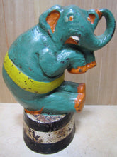 Load image into Gallery viewer, c1930 CIRCUS ELEPHANT TAYLOR COOK No2 Original Old Cast Iron Doorstop Decorative Art Statue
