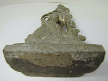 Load image into Gallery viewer, Antique Art Deco Cast Iron Giraffe Doorstop ornate double sided *rare htf Art ds
