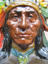 Load image into Gallery viewer, NATIVE AMERICAN INDIAN SITTING BULL Antique Bookends Exquisite Detail Paint
