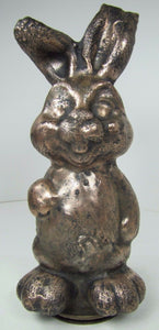 BUNNY RABBIT Old Cast Metal TOY MOLD Industrial Factory Easter Display Art