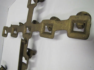 NAVAL CHAPEL ANCHOR Antique Folk Art Candlestick Holder Ship Boat Nautical Sixteen Candle Holder