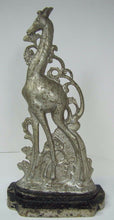 Load image into Gallery viewer, Antique Art Deco Cast Iron Giraffe Doorstop ornate double sided *rare htf Art ds
