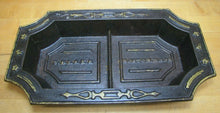 Load image into Gallery viewer, C BLAKE BOSTON MASS Antique Cast Iron Decorative Arts Large Tray Gold Black
