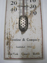 Load image into Gallery viewer, Antique VALENTINE &amp; Co COACH AUTO VARNISH Color Advertising Thermometer Sign

